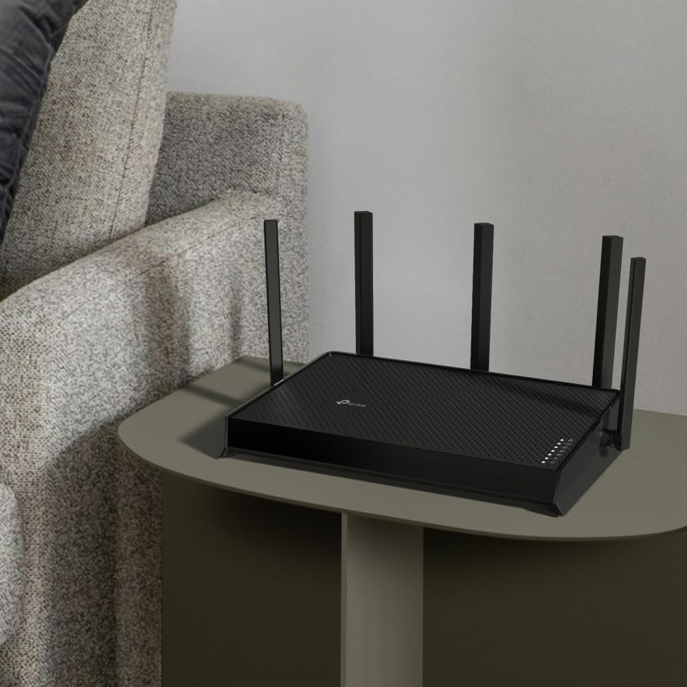 TP-Link Routeur Double Bande BE5000 WiFi 7 Archer BE260 | 5 Flux 5 Gbit/s | 1 × WAN 2,5 G + 1 × 2,5GLAN + 3 Ports 1G, USB 3.0 | 5 antennes externes | Clients et serveurs VPN | Easy-Mesh, HomeShield