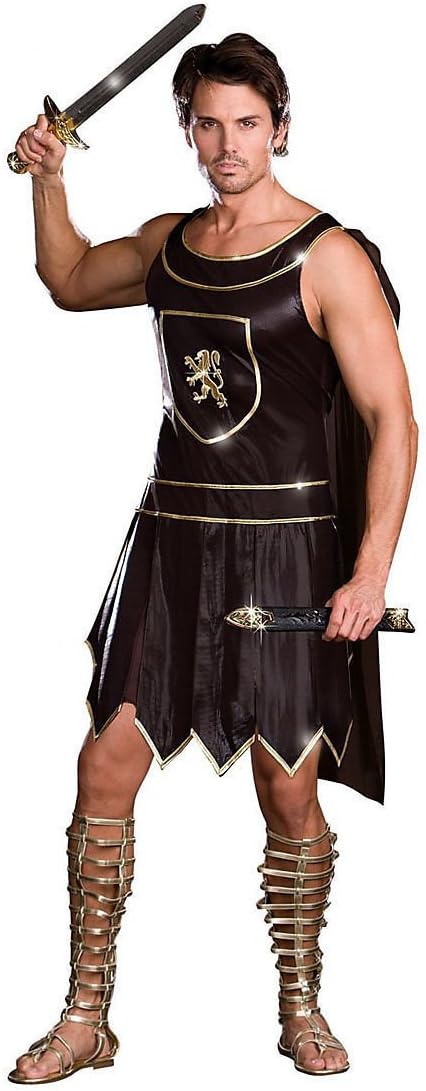 DreamGirl Babe-A-Lonian Warrior Man Adult Costume Brown XX-Large