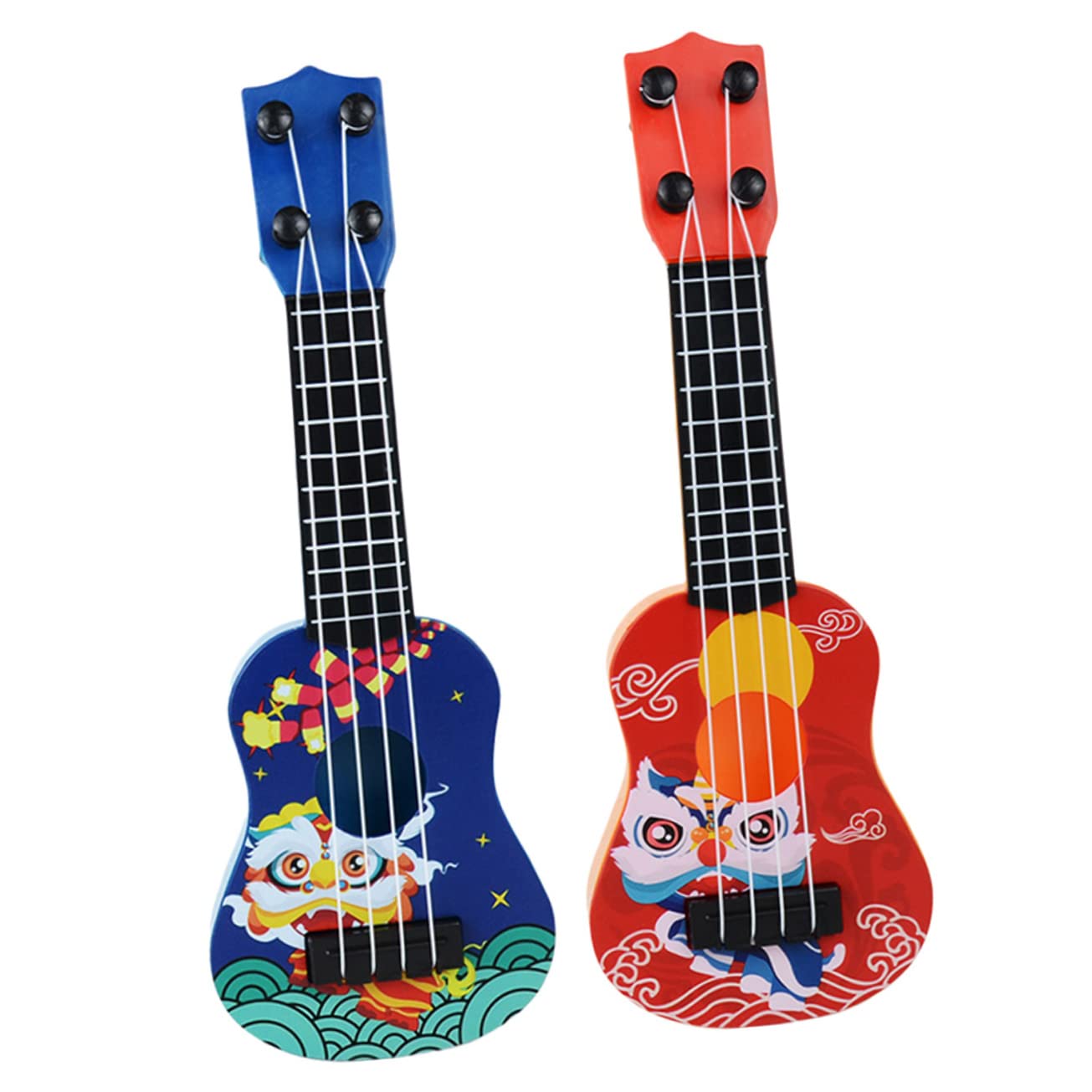 NESTINGHO 2 Piezas Miniguitarra Guitarra para Niños De 2 Años Guitarra De Juguete para Niños De 3 a 5 Años Guitarra De Juguete para Niños De 1 a 3 Años Guitarra Infantil para Niñas Abs