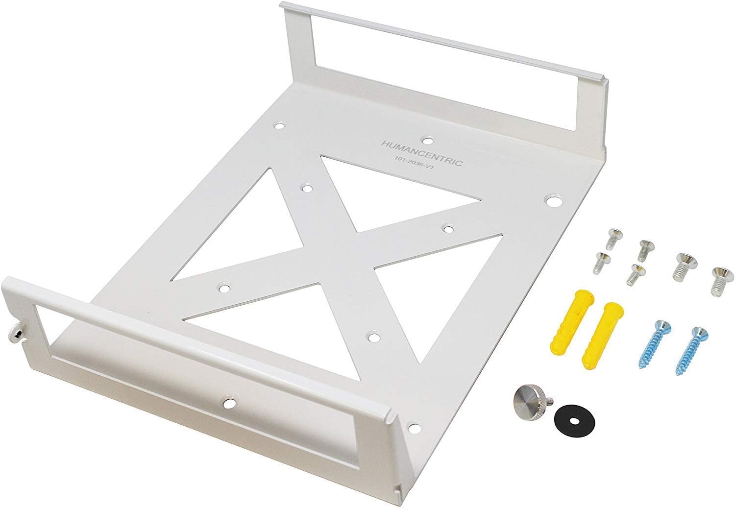 HumanCentric Wall Mount Compatible with Xbox One S (White) | Mount on the wall or on the back of the TV