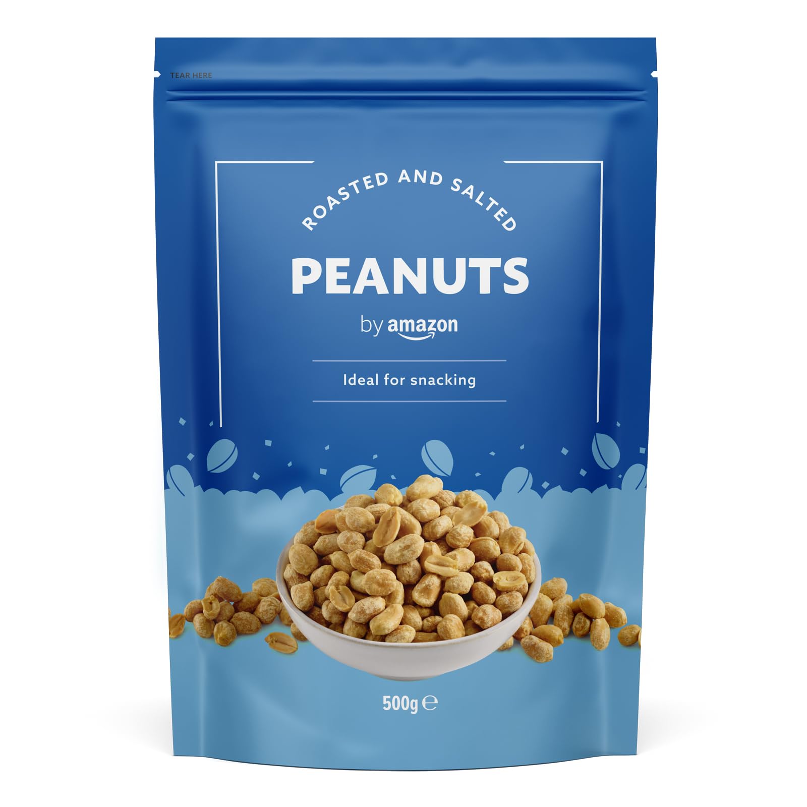 By Amazon Roasted and Salted Peanuts, 500g