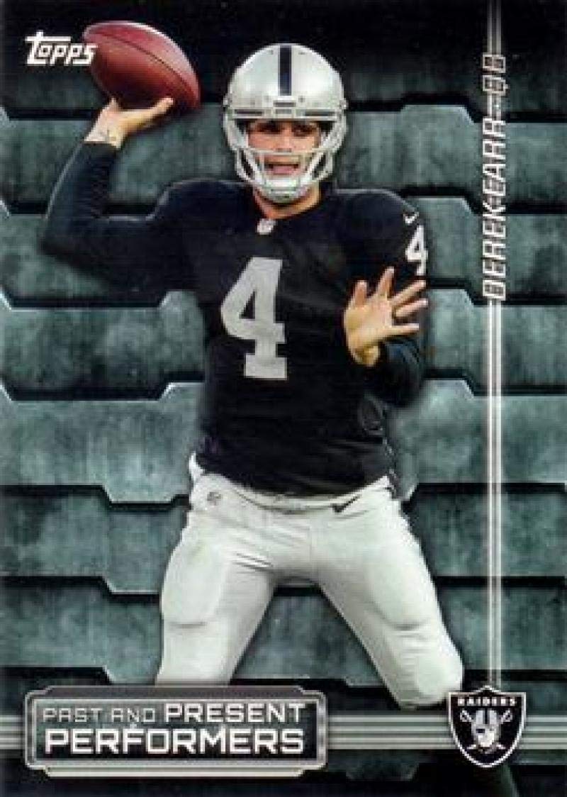 2015 Topps Past and Present Performers #PPP-CB Derek Carr/Tim Brown Raiders NFL Football Card NM-MT