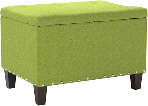 Miniatura 33 de Magshion Banco otomano de almacenamiento de 43 pulgadas, banco de almacenamiento tapizado en el extremo de la cama, reposapiés otomano grande con