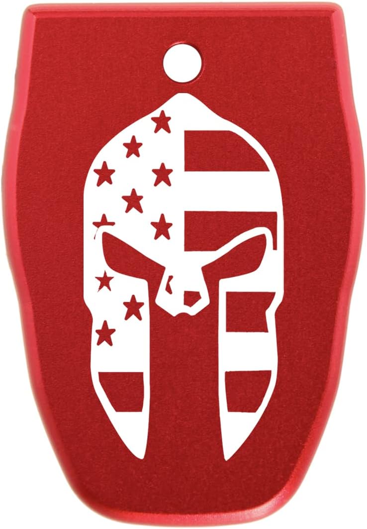 NDZ Performance Magazine Base Plate for Smith & Wesson SD40 VE .40 S&W Laser Engraved Anodized Aluminum in Red - Choose Design