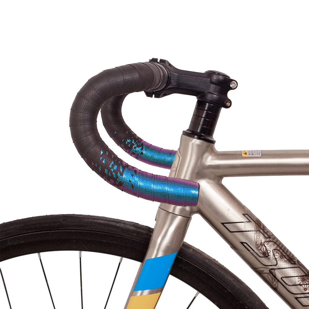 Joyzan 2 Pièces Ruban Guidon Vélo Barre, Rouleaux Ruban Adhérence Mousse Caoutchouc Route avec Bouchons D'extrémité Guidoline Bicyclette Bande Ceinture Tape Antidérapant Absorbant Cintre Montagne