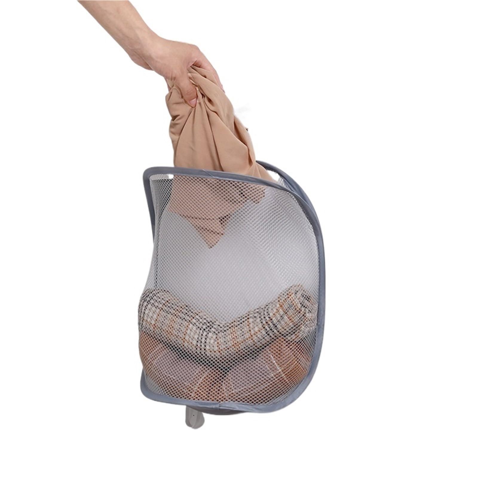Cesto de Ropa Sucia portátil, Plegable, Transpirable, para Colgar en la Pared, para el baño.