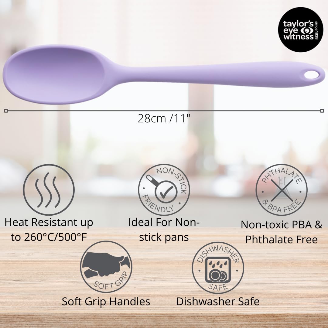 Taylors Eye Witness Large Silicone Lavender Stirring Spoon - Image 3