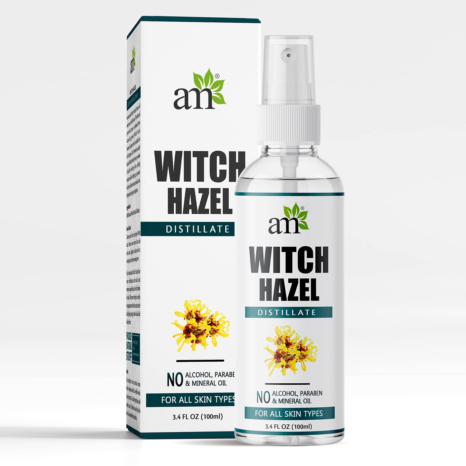 Buy AromaMusk 100 Pure & Natural Witch Hazel Distillate Toner and