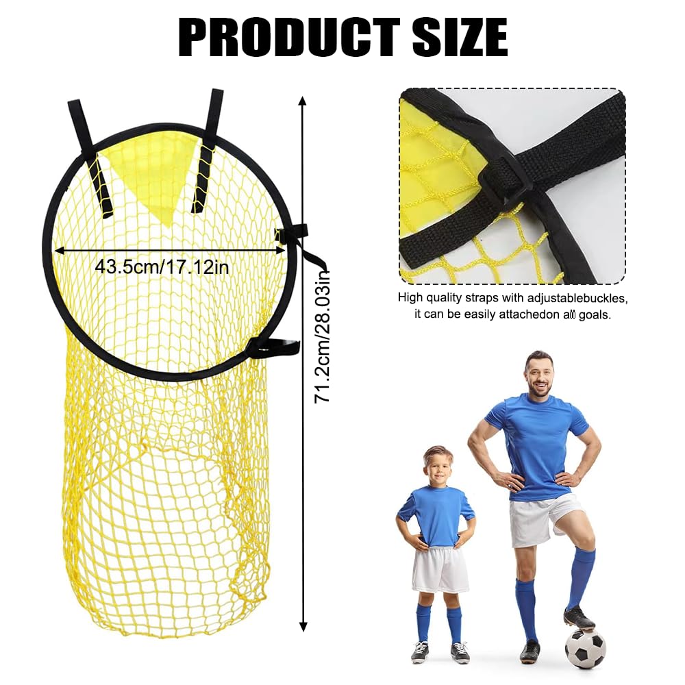 Red de Objetivo de Fútbol, Portería Plegable con Correas Ajustables para Entrenamiento de Tiro