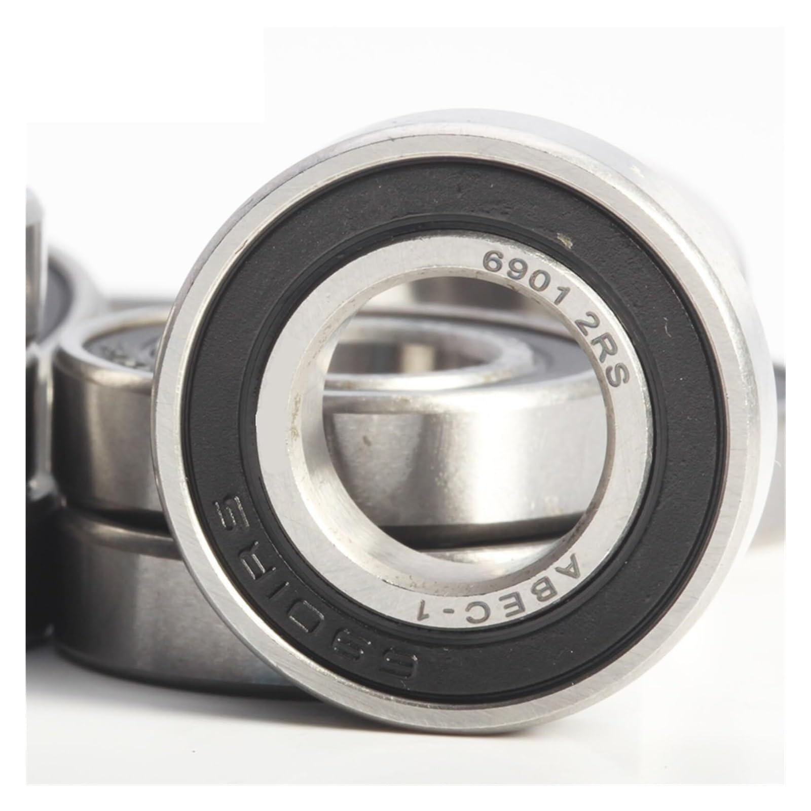 Bearing, 6901 2RS ABEC-1 12x24x6 MM Metric Thin Section Bearings 61901RS 6901RS 10Pcs Wear Resistance