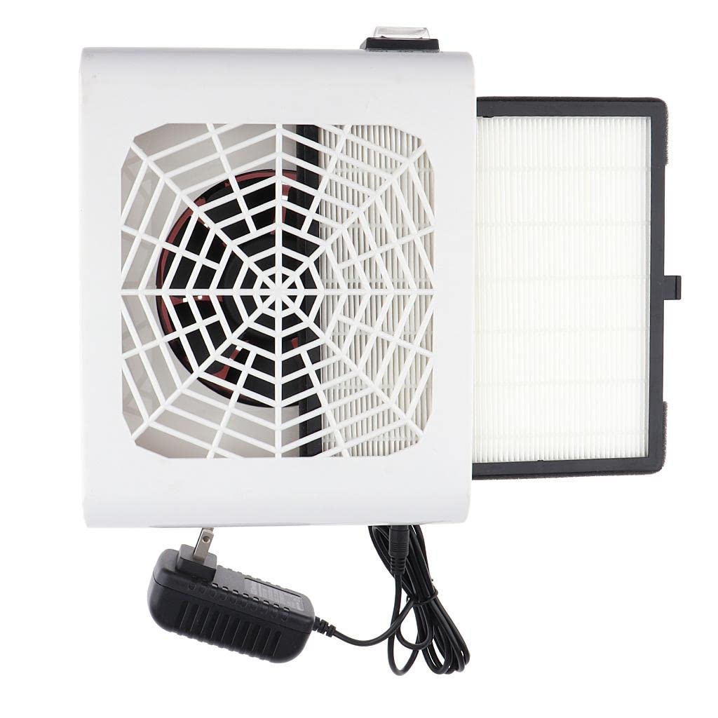 UJEAVETTE® 48W Nail Dust Collector Machine Suction Vacuum Cleaner No-Spilling Filter Us-image-6
