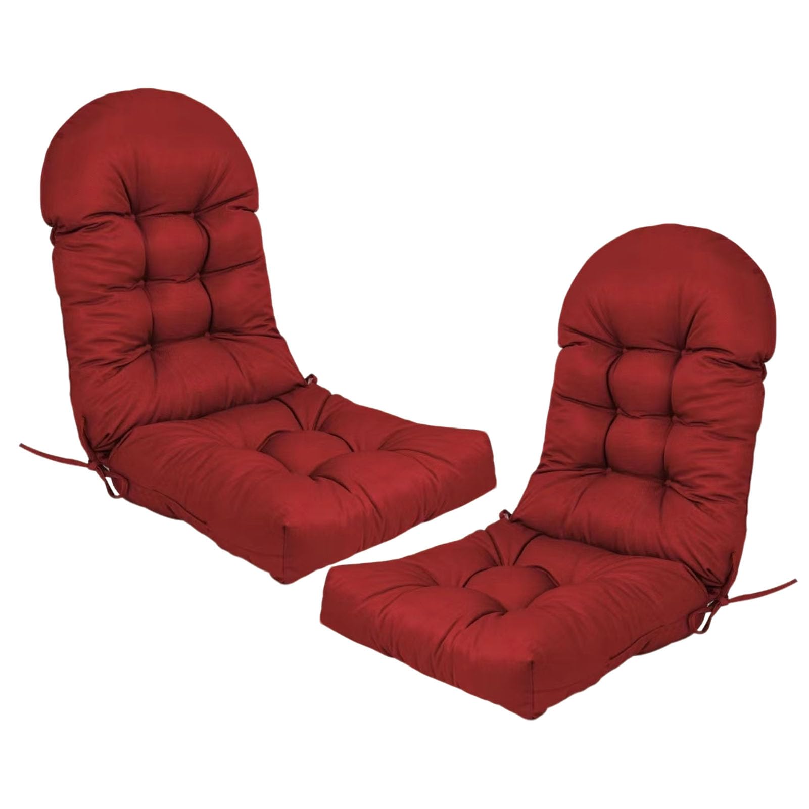 Cojín para Mecedora de Chaise Longue Respaldo Alto con Corbata Impermeable