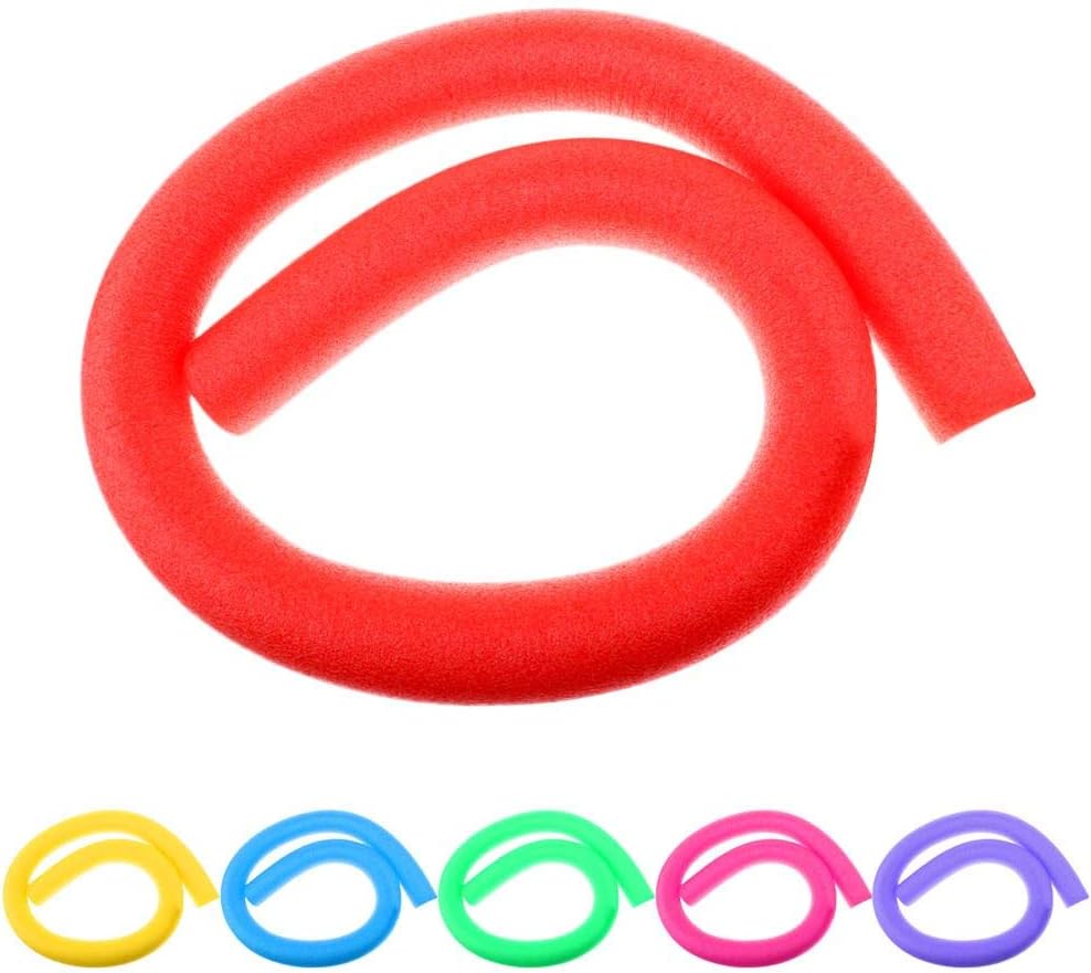 6PCS/Pack Hollow Foam Pool Swim Noodles 59 inch Colorful for Kids Adults Swim Training Beginners