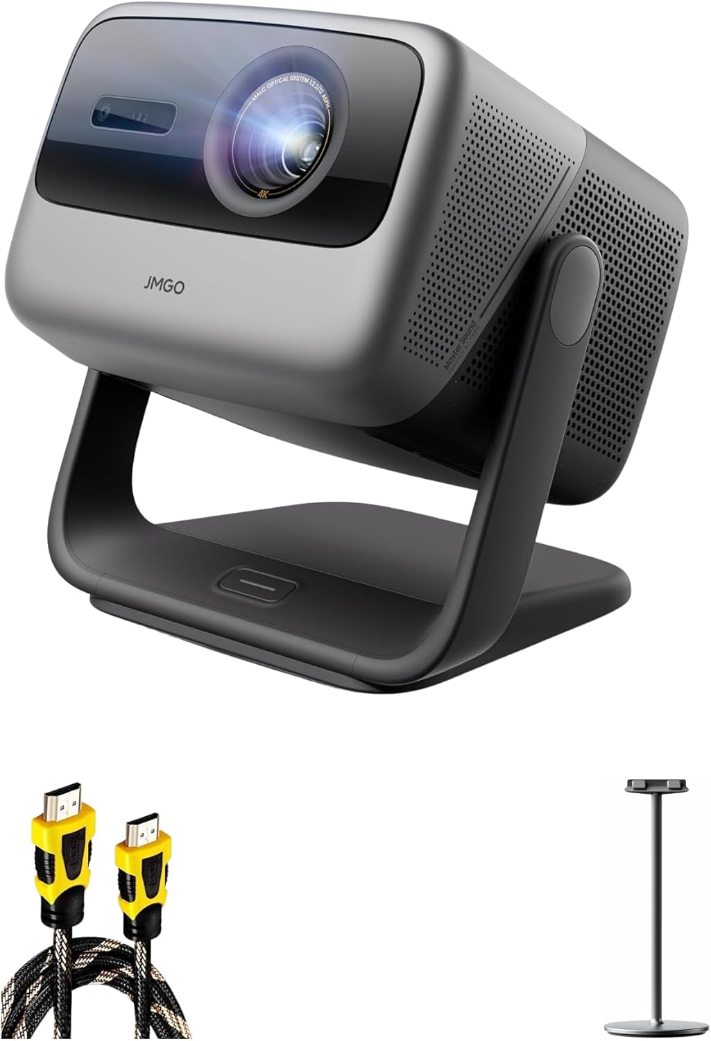 JMGO N1S Ultimate Triple Laser 4K Projector with Floor Stand& HDMI Cable