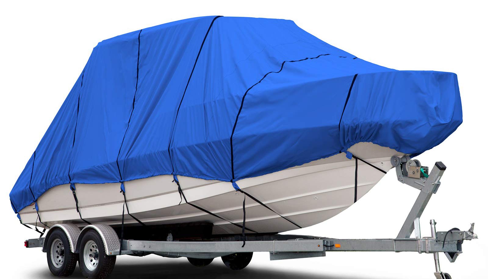 Photo 1 of Budge B-620-X8 Blue 24'-26' Long (Beam Width up to 106") 600 Denier Waterproof Breathable Hard/T-Top Boat Cover 24'-26' Long (Beam Width Up to 106") Blue