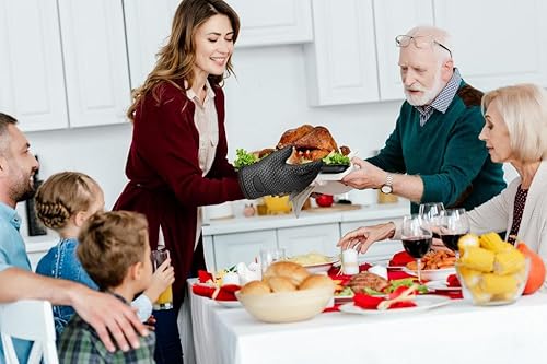 Miniatura 8 de Guantes para barbacoa, guantes de silicona para horno, guantes de parrilla de alta calidad, resistentes al calor, para manejar comida caliente