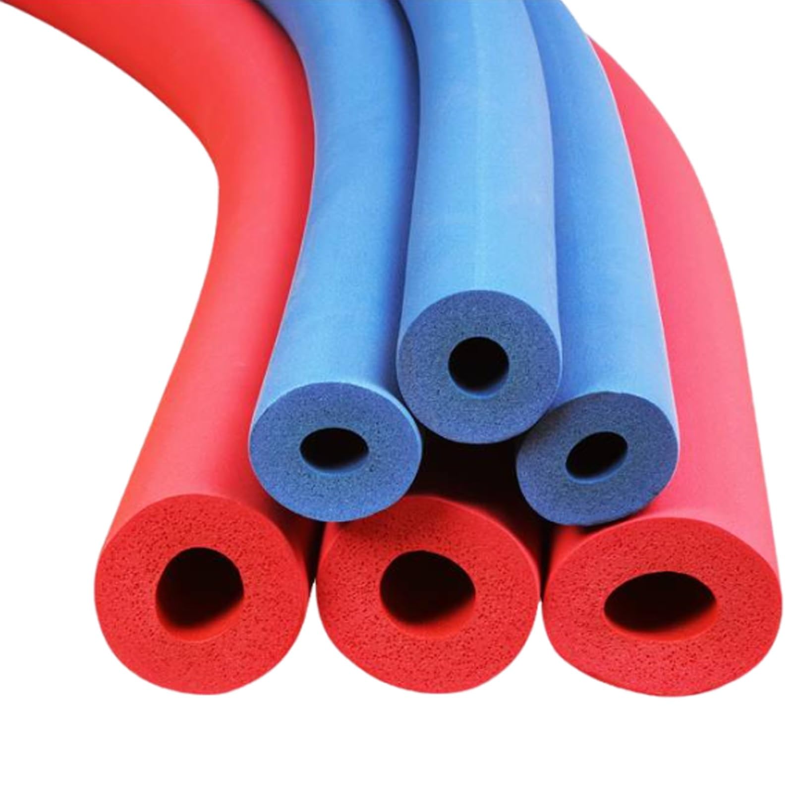 tubo isolante in schiuma, Copri tubo in schiuma for supporto impugnatura maniglia Isolamento(Red,10mm(3/8in))