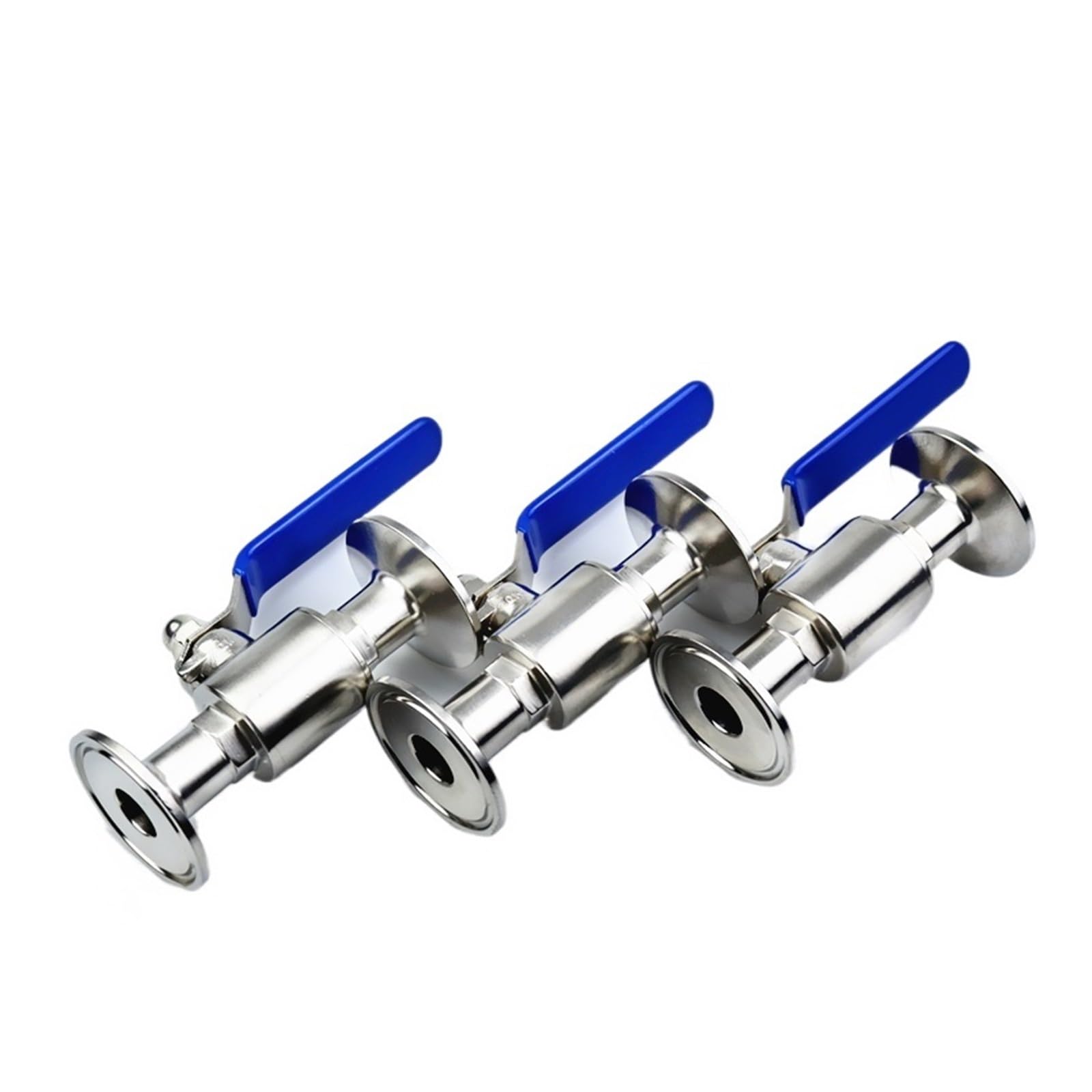 Ball valve, Zawór kulowy 1,5 "2" Tri Clamp Ferrule Sanitarny ze stali nierdzewnej do żywności, piwa, mleka, farmaceutyków,for Gas, Oil, Liquid, Water(45mm x Ferrule 64)