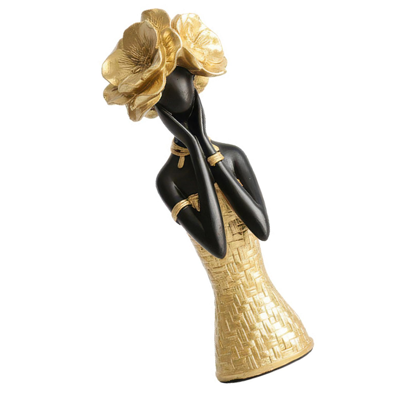 Shunzhong Art Sculpture Living Room Home Decor Tribal Woman Figurine African Statue and Sculptures for Home Decorations