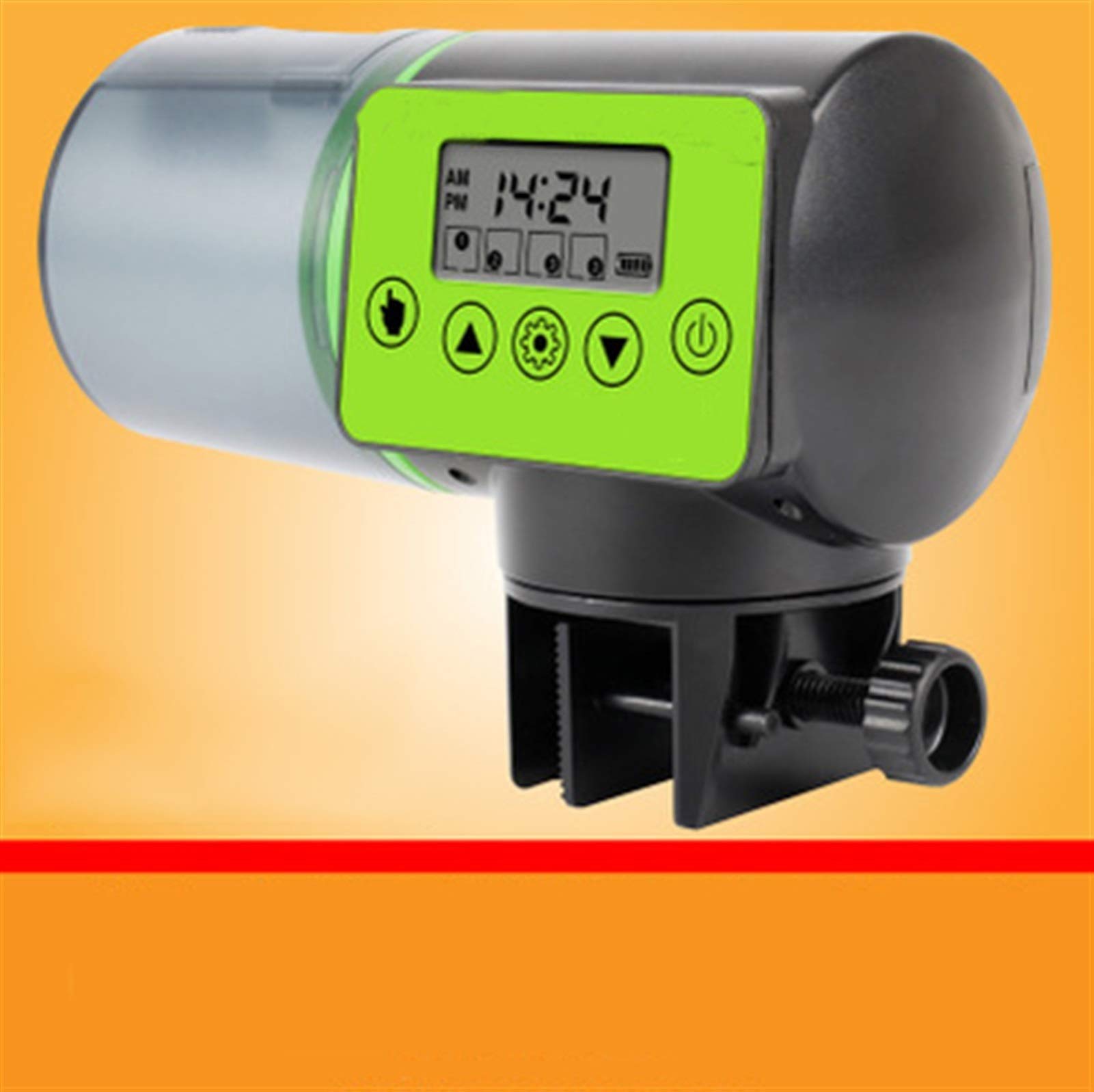 Distributori Automatici di Cibo for Alimentatore Automatico for Pesci capacità Serbatoio for Pesci Temporizzazione Intelligente Alimentatore Automatico Acquario con Schermo Elettrico