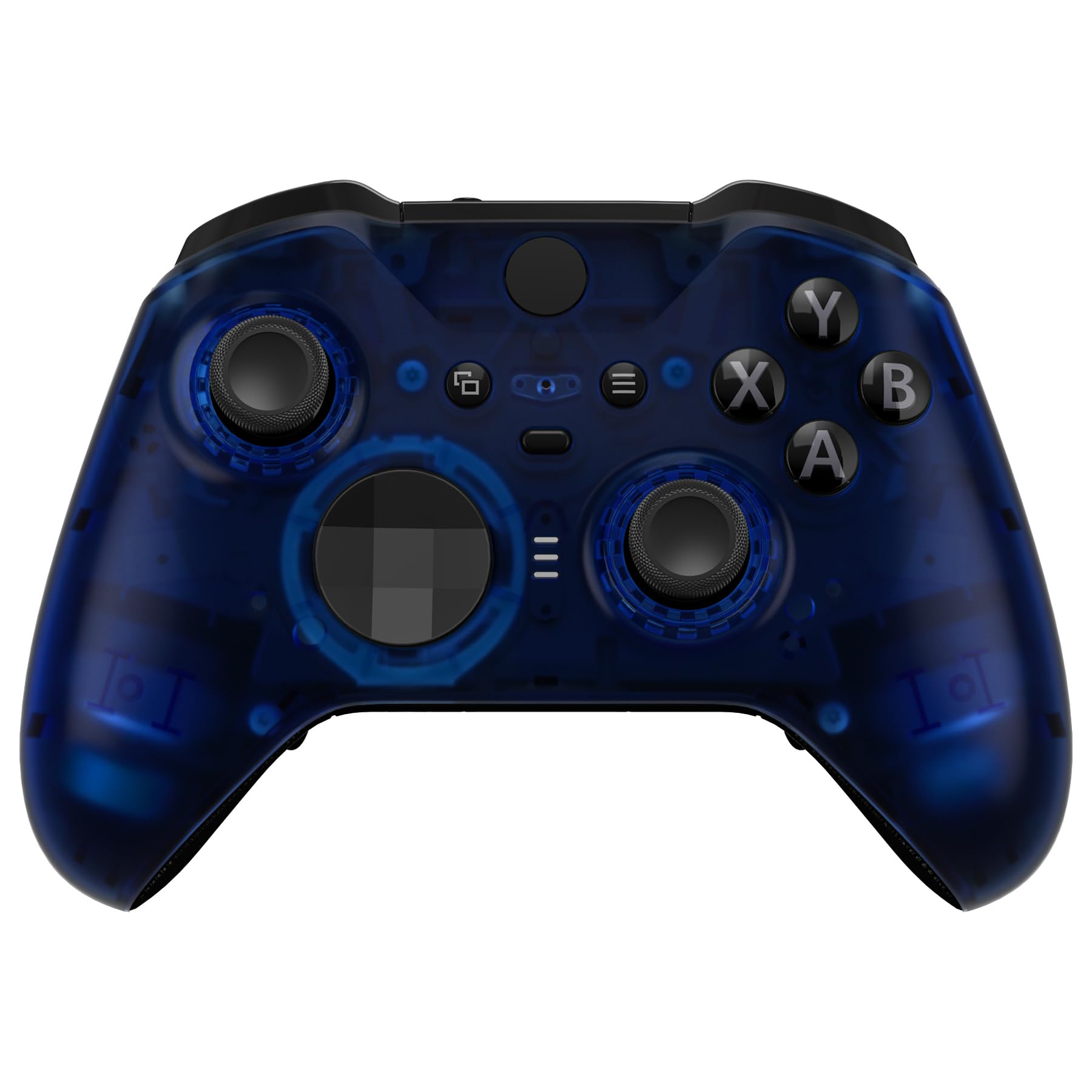 eXtremeRate Carcasa para Xbox One Elite Protectora Placa Frontal Reemplazo Kit Cubierta Shell Funda para Xbox One Elite Series 2 Modelo 1797 Mando-Incluye Anillos de Joysticks(Bluebell Gradiente) — view 18