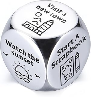 Anniversary for Her Him Date Night Ideas Dice Gifts for Boyfriend Girlfriend Wife Husband Couples Gifts Wedding Gifts 11th Anniversary Steel Gifts Valentines Day Birthday for Women Men