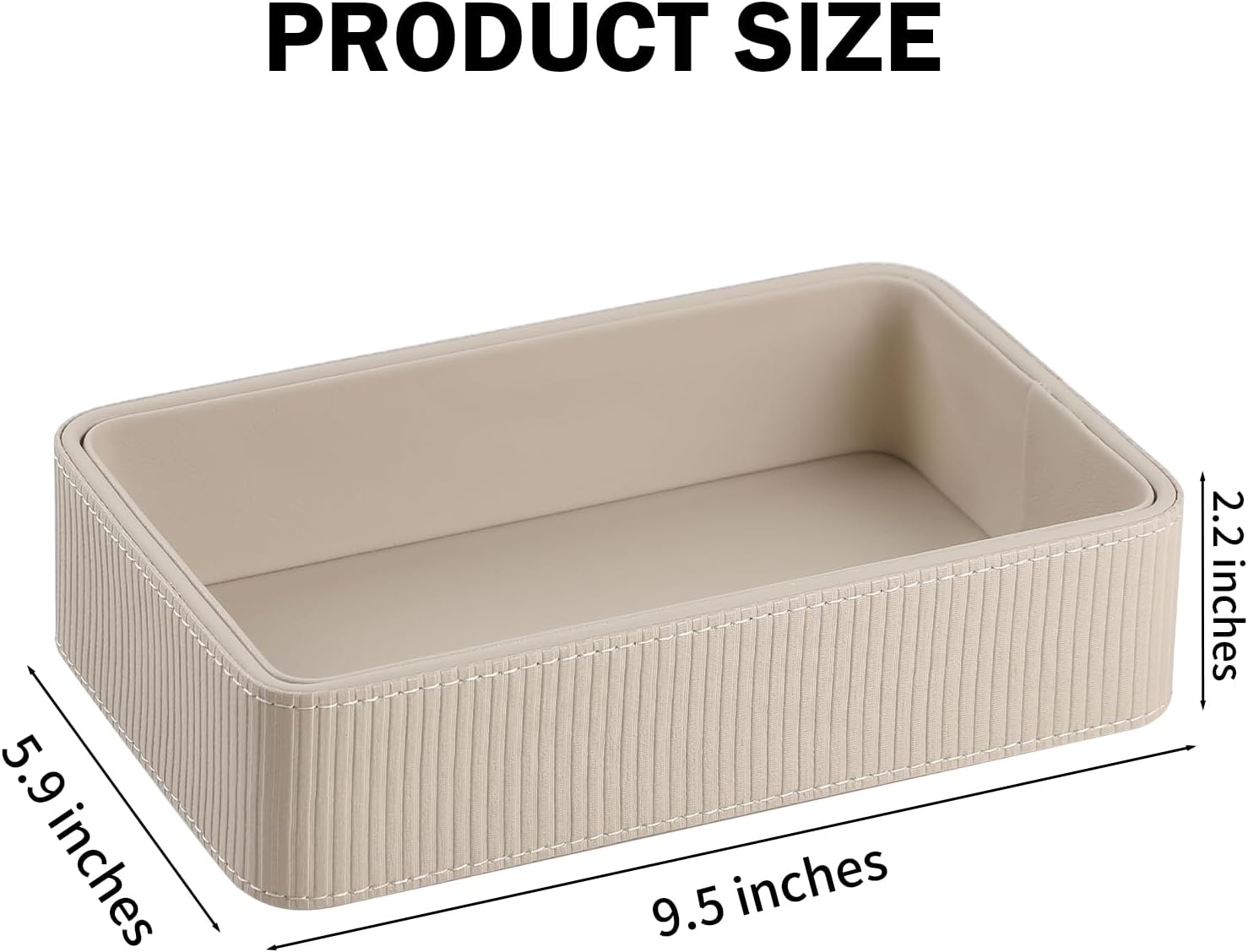 Small Valet Tray Key Bowl Nightstand Organizer Bedside CatchallTray