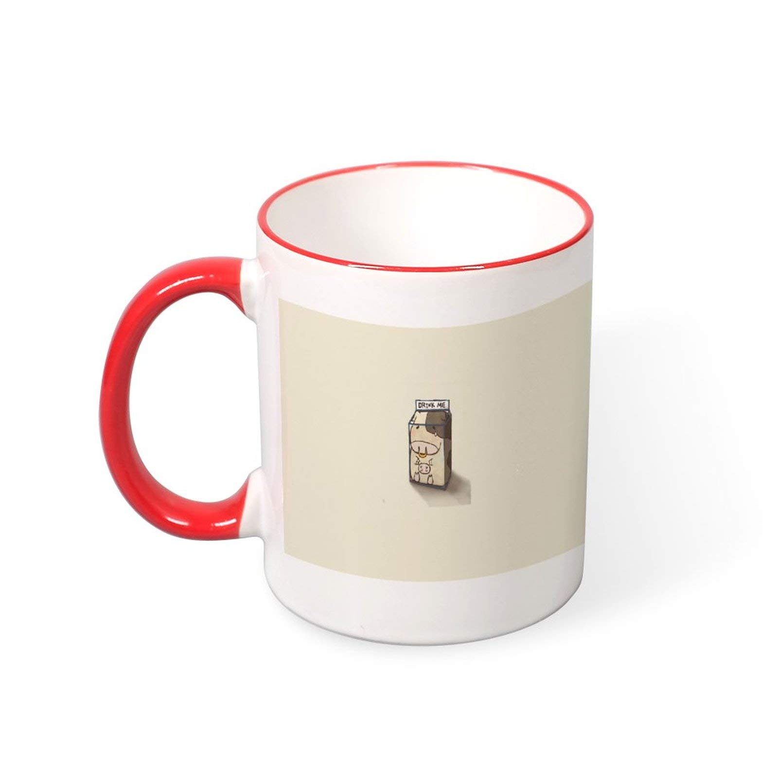 Amazon Magcup 陶器 可愛い柄 耐熱 カラー マグカップ カップ コーヒーカップ Mouth Red 8 ホーム キッチン 通販