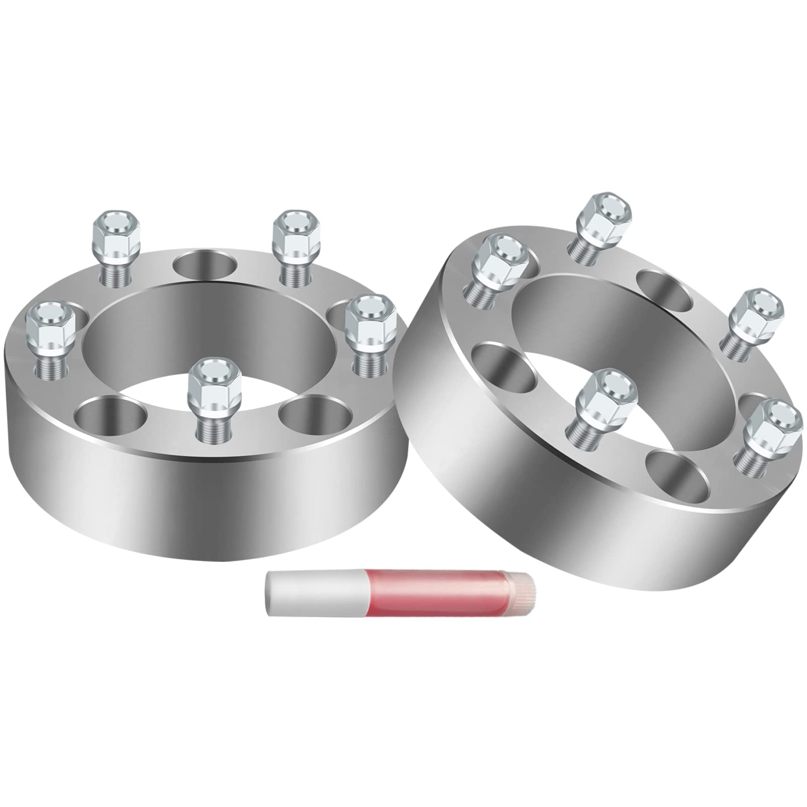 GDSMOTU 5x5.5 to 5x5.5 2PCS Wheel Spacers with 5 Lug, 2" Thick 108mm hub Center 1/2" Studs Fit for 1994-2001 Ram 1500, for 92-02 E-150 Econoline, for 76-86 CJA6