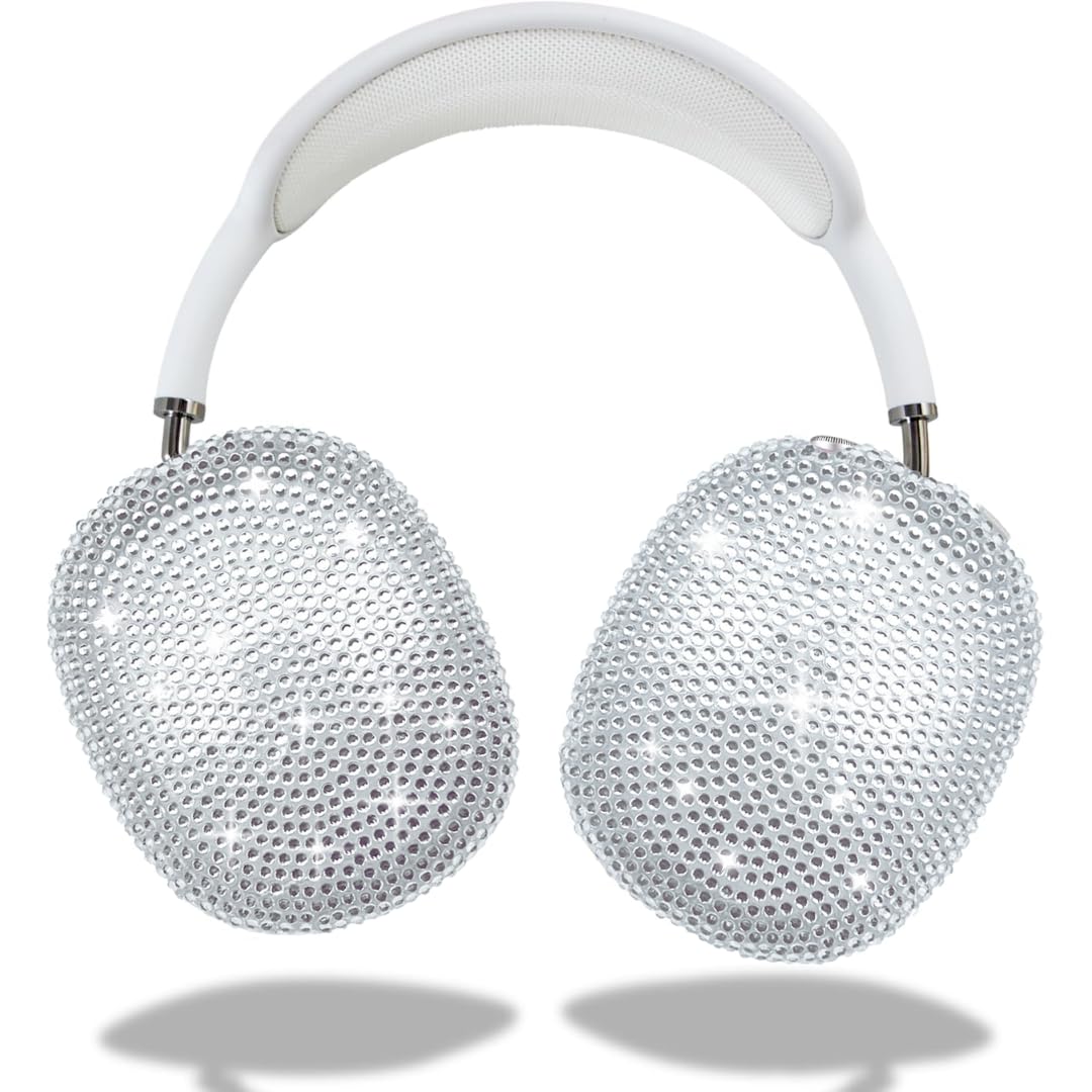Apple Airpods MAX シルバー 本体　　カバー付き Amazon.com: MORWLAT Case Cover for AirPods Max Metal Spider, Clear