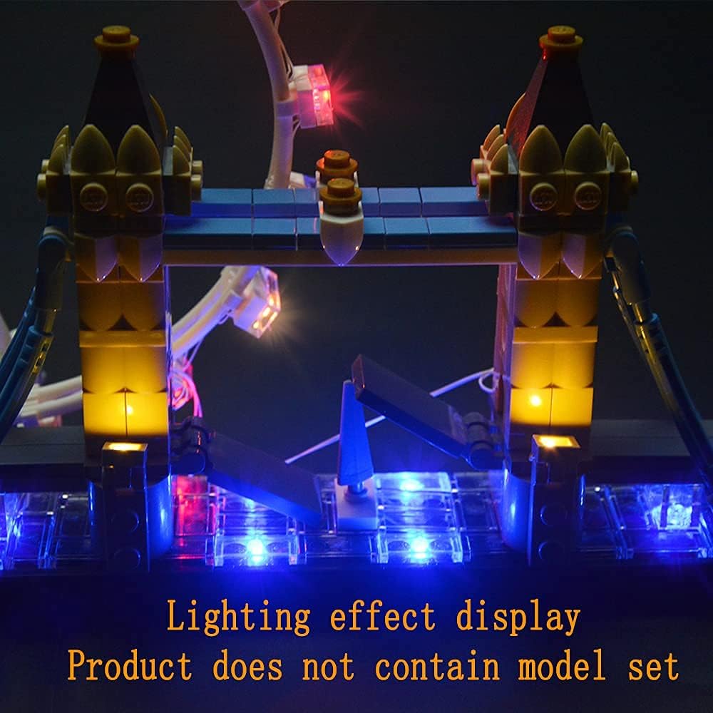 GEAMENT Upgraded Version Light Kit for Architecture London Skyline Collection Compatible with Lego 21034 Landmark Building Bricks Model (Model Set Not Included)