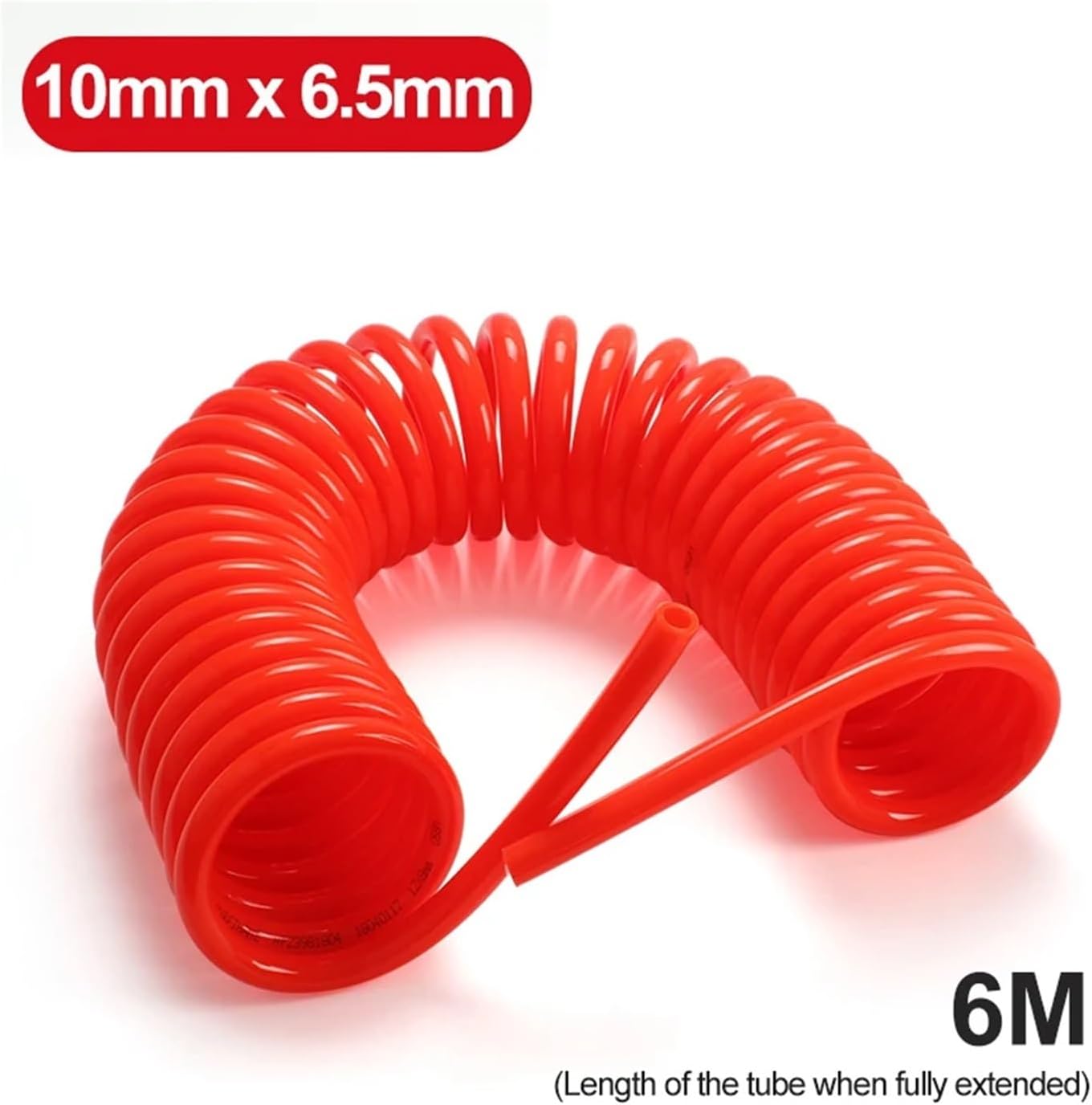 High-pressure PU Spring Air Tube 3/6/9/12M Compressor Hose Spiral Pipe Pneumatic Polyurethane Telescopic Tool(10x6.5 6M)