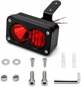 Upgraded Tail Light for Sur-Ron Light Bee X,Aluminum LED Running Light IP67 Waterproof for Segway X160 X260 Accessories
