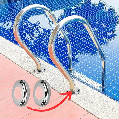 Placa Escudo de Acero Inoxidable para Escalera de Piscina miniatura 2