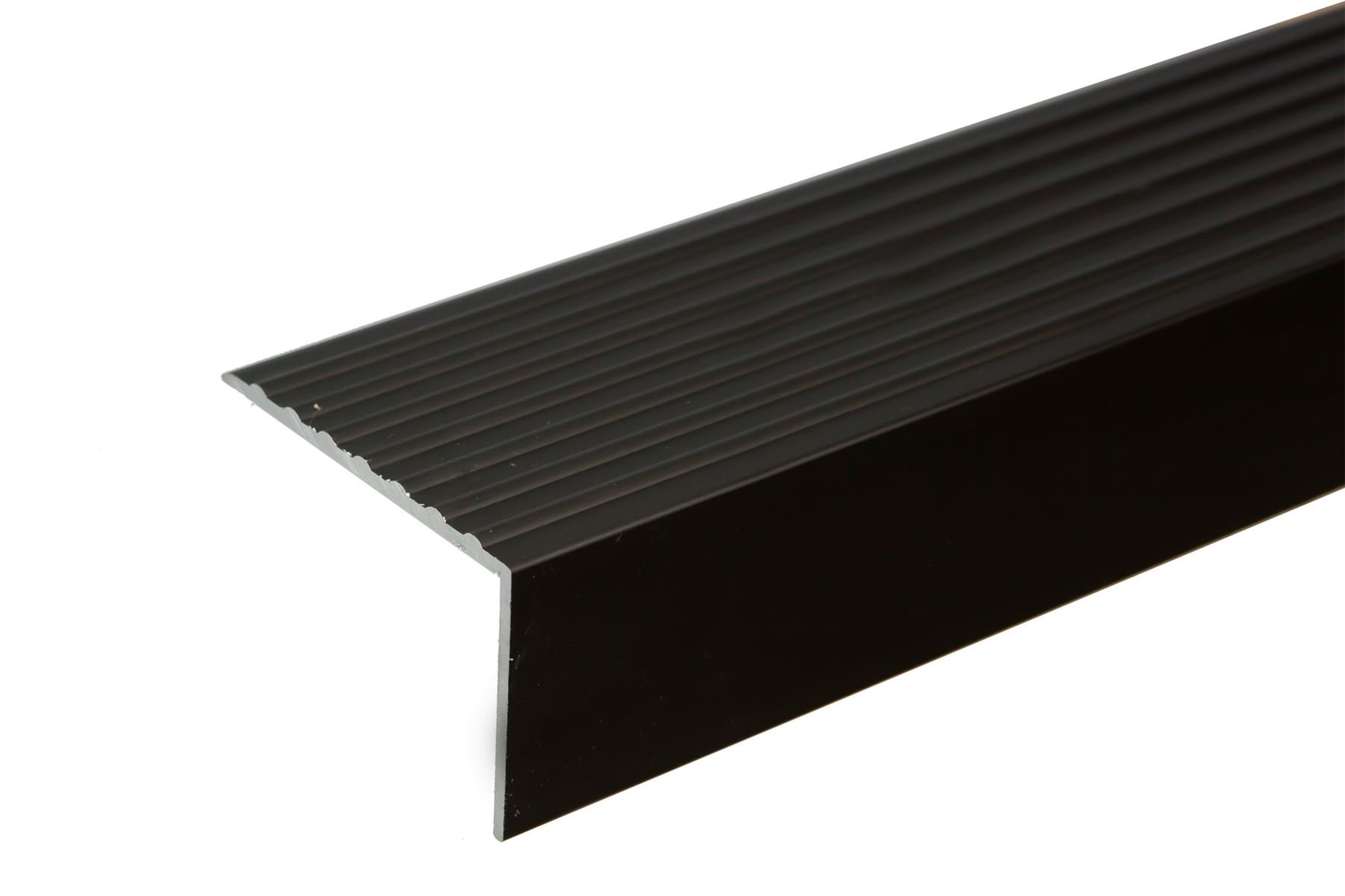 IANPAV Screw ANODISED Aluminium Anti Non Slip Stair Edge Nosing Trim 900mm x 65mm x 42mm A32, Brown