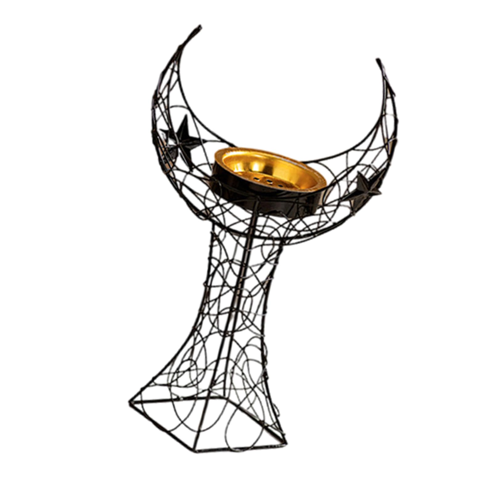 Tsophreniq Tower Metal Incenses Burners for Muslims Party and Eid Handheld Aromatherapies Stove Middle Eastern Home Decors Tower Incenses Holder
