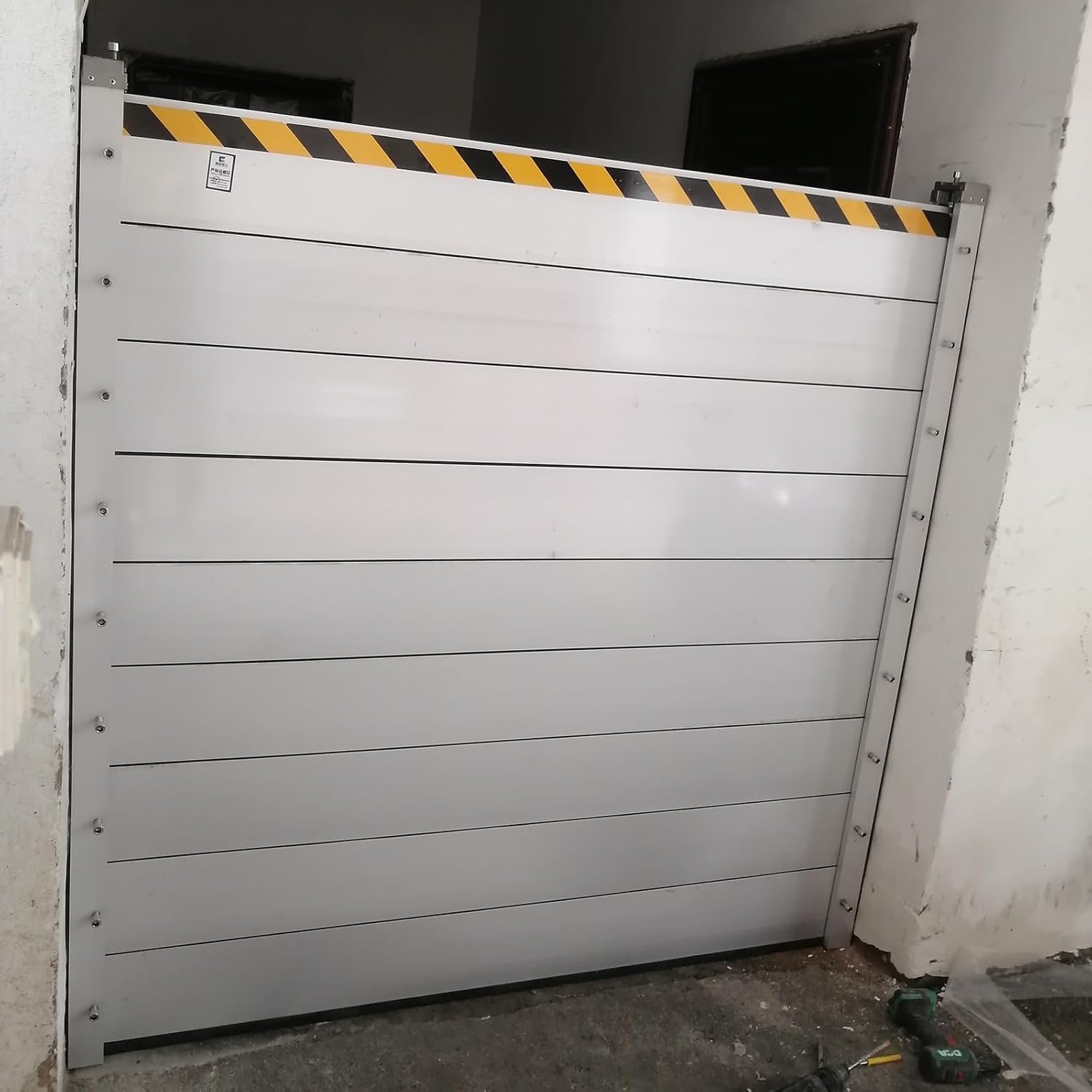 Flood Protection Barriers for Home/Front Door/Warehouse/Basement , Customizable Detachable Reusable Flooding Gate Aluminum Accessories, Anti-Flood Wall Dams Baffle (Size:L3.2ft,Color:H 70 in)