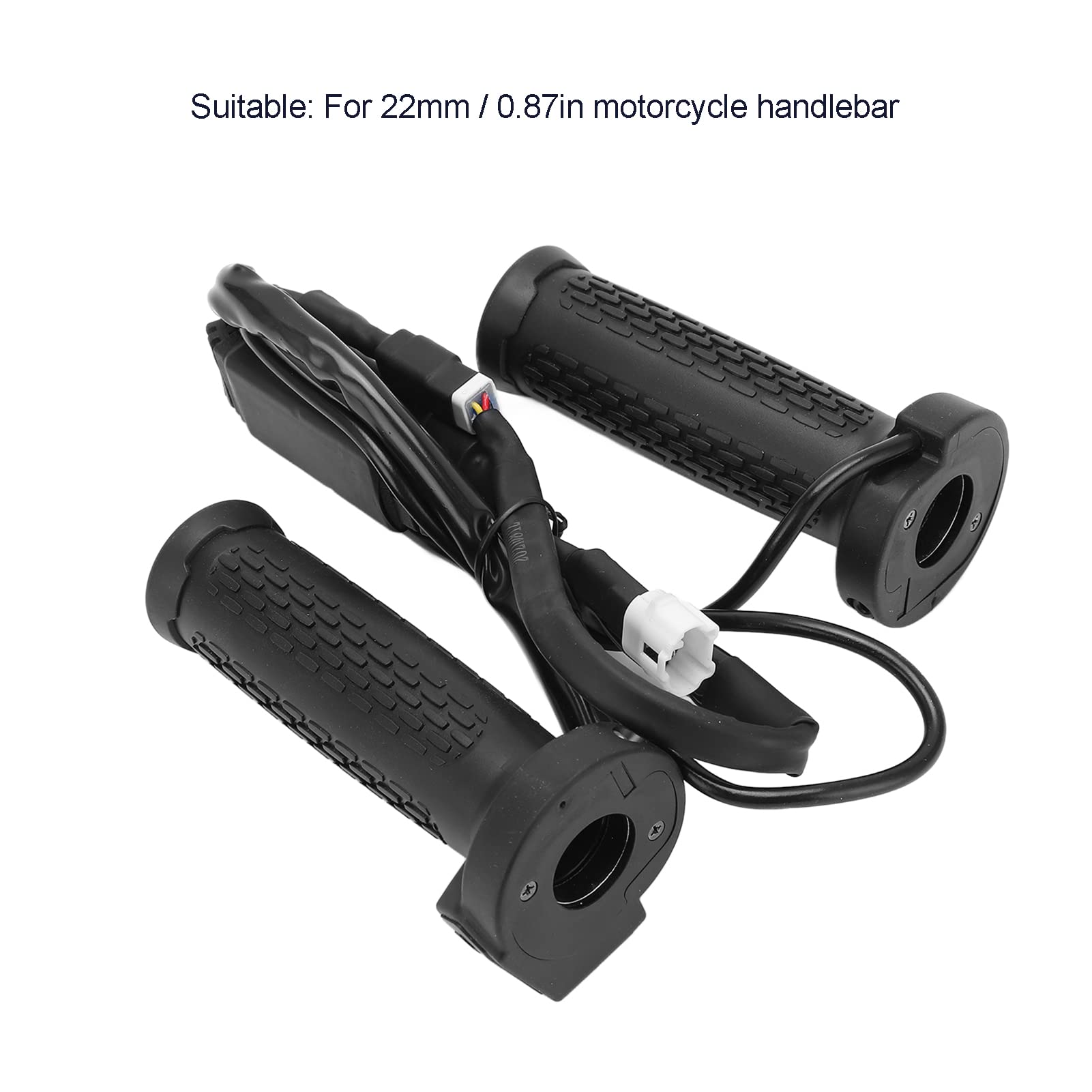 Podgrzewany uchwyt motocyklowy, podgrzewane manetki, 22mm elektryczny uchwyt grzewczy ATV 5 biegów Regulacja temperatury Uniwersalny podgrzewany uchwyt motocyklowy 12V