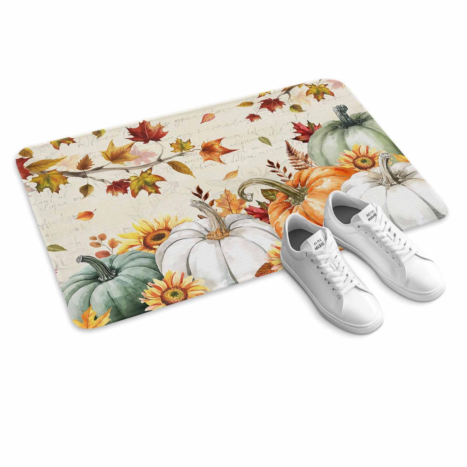 JasmineM Retro 4th of July Flag Washable Area Rug, Non-Slip Kitchen Mats for Floor, Vintage Wood Grain Decorations Indoor Outdoor Front Door Mat, Small Runner Rug for Bathroom Entry, 16x24inch