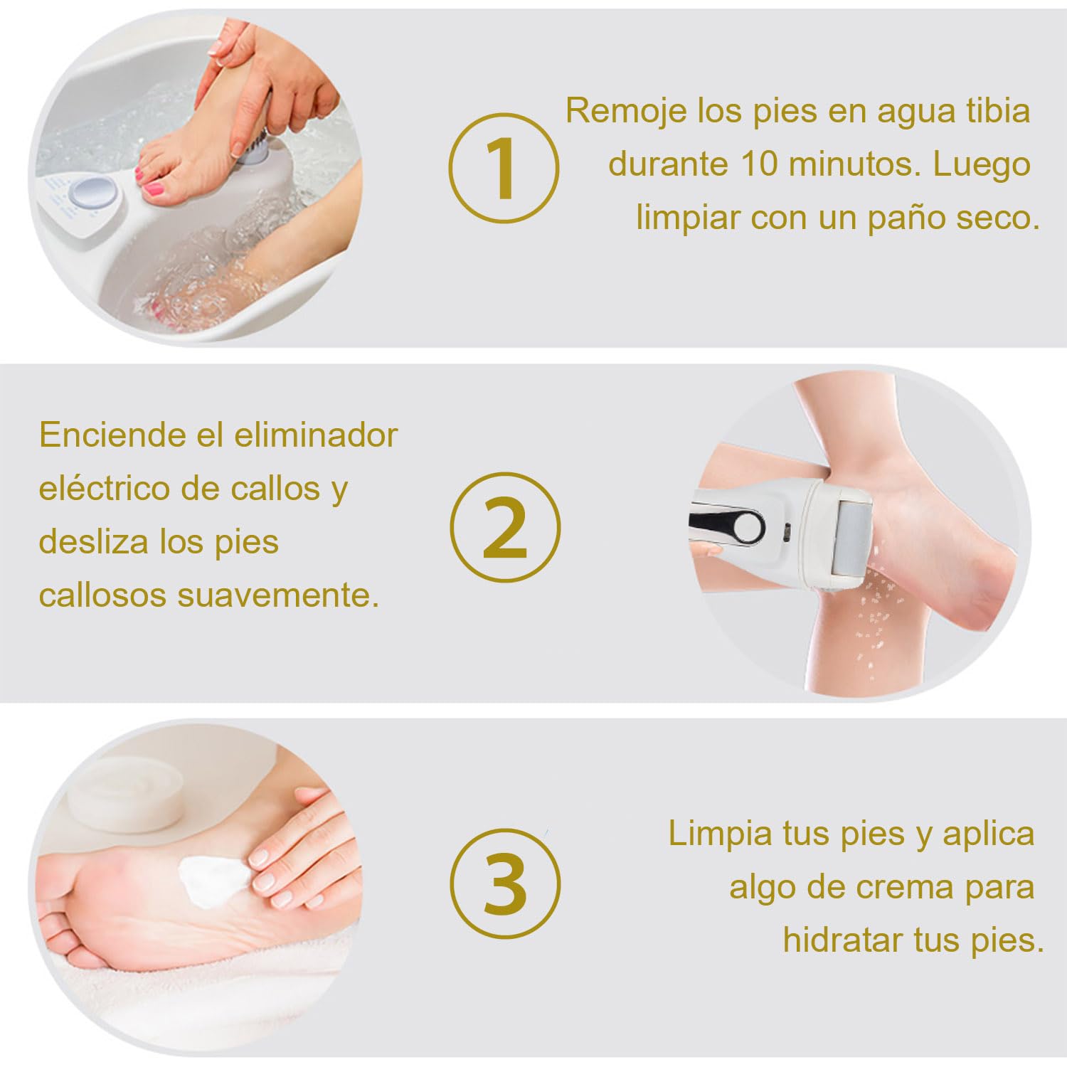 Lima Electrica Pies Durezas con 6 Rodillos de Recambio Kit de lima eléctrica con funda, USB recarregável LED Display, Elimina callosidades y durezas,Pedicura Profesional Foot File