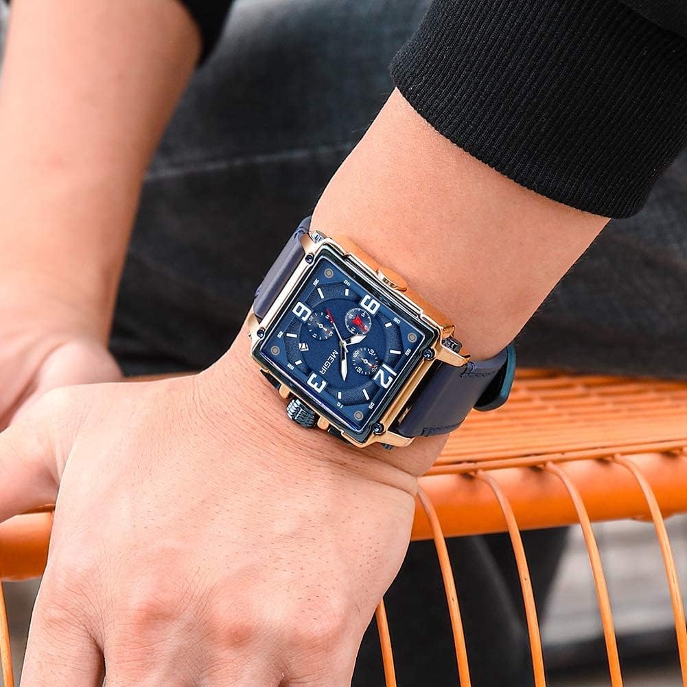 MEGIR Relogio Masculino Analógico Fashion Business Relógio Cronógrafo à Prova D’água e Quartzo Luxo Quadrado Relogio em promoção! Veja a oferta e mais achadinhos de Relógios de pulso 4 Hoje é o melhor dia para comprar MEGIR Relogio Masculino Analógico Fashion Business Relógio Cronógrafo à Prova D’água e Quartzo Luxo Quadrado Relogio com aquele preço maroto! Promoção! Aproveite a oferta! 4