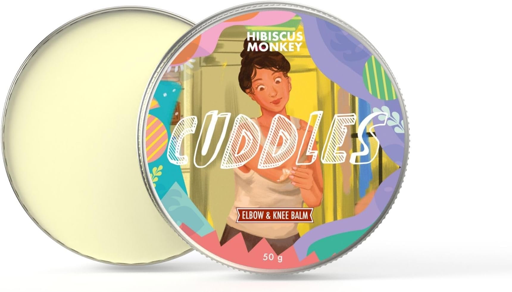 Cuddles, Elbow & Knee Balm | Reduces Discoloration, Deeply Moisturizes Dry and Rough Skin | Shea butter, Coconut Milk Oil, Vitamin E | Natural, Chemical Free | 50g