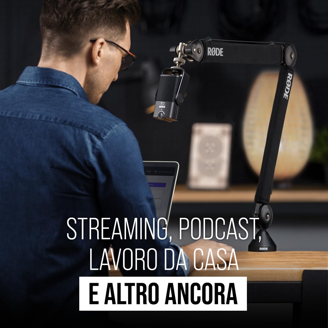 RØDE PSA1+ Braccio da Studio Professionale con Smorzamento a Molla e Gestione Cavi