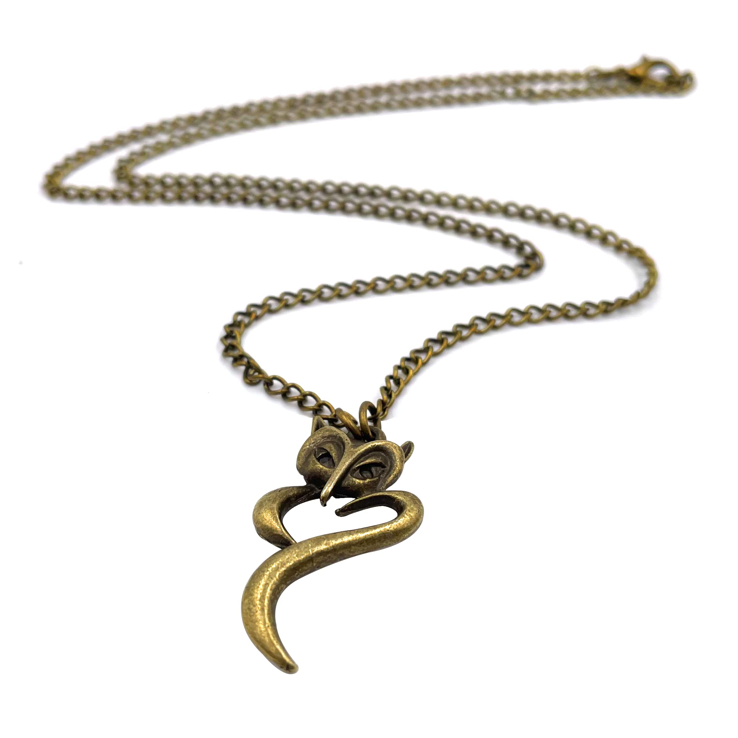 Joyplancraft Fox Necklace,Cute Fox Charm Necklace,Best Gift for Your Lover Girlfriend and Friends,Retro Bronze Fox Necklace