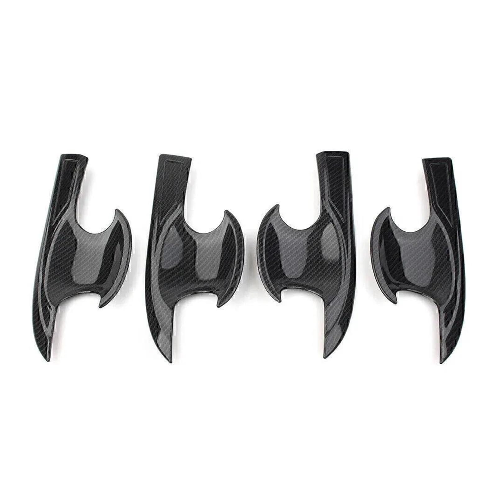 MTVTFECEWG 4PCS Car Exterior Door Handle Bowl Cover Trims for Civic 10th Gen 2016 2017 2018 2019 2020 2021 (Gloss Black)