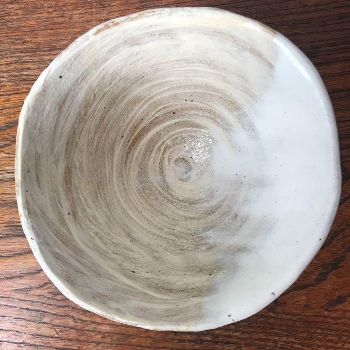 妻の作った フシギのお茶碗 ホテルのルームキーやドア模様 陶芸 妻の作った フシギのお茶碗 ホテルのルームキーやドア模様 陶芸