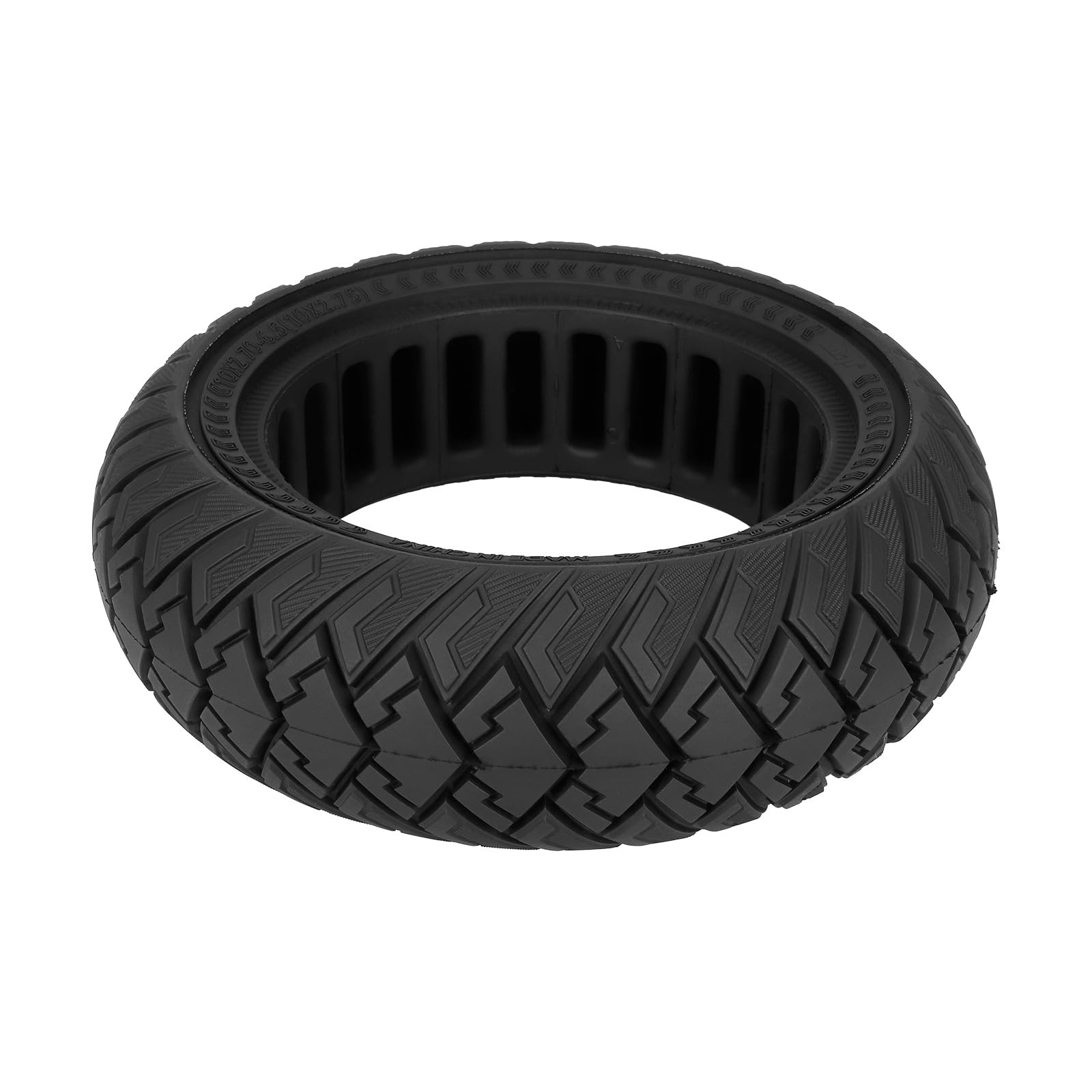 TREFAN 10x2,7-6,5/10x2,75-6,5 Pneu Solide Tout-Terrain pour Kugoo G-Booster/G2 Pro/Smartgyro Speedway/Rockway/Crossover/Dualtron 3 Trottinette Électrique 10 Pouces Roues de Rechange Antidérapants (1)