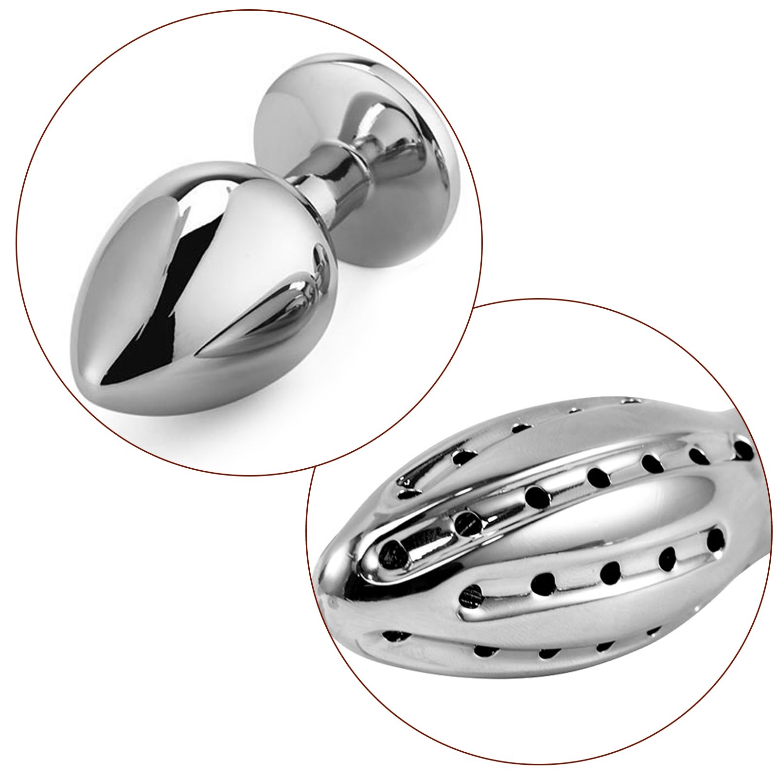 Lavement anal en acier inoxydable avec Plug anal, Anal Sex Toy Fétiche pour Hommes Femmes Couples, Douche Anale pour Stimulation de la Prostate (B)