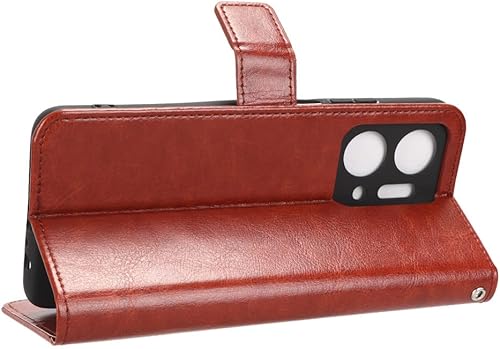 Miniatura 5 de Funda para Honor X7a Funda de cuero, con tapa para Honor X7a RKY-LX2 Funda Marrón