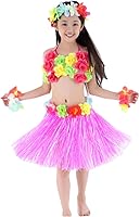 Vista 1 de Disfraz hawaiano de baile de hula, 5 piezas para niñas..